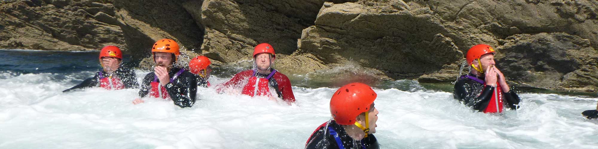 Coasteering on the Anglesey coastline